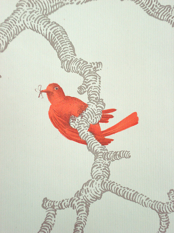 Detail, Orange Birds