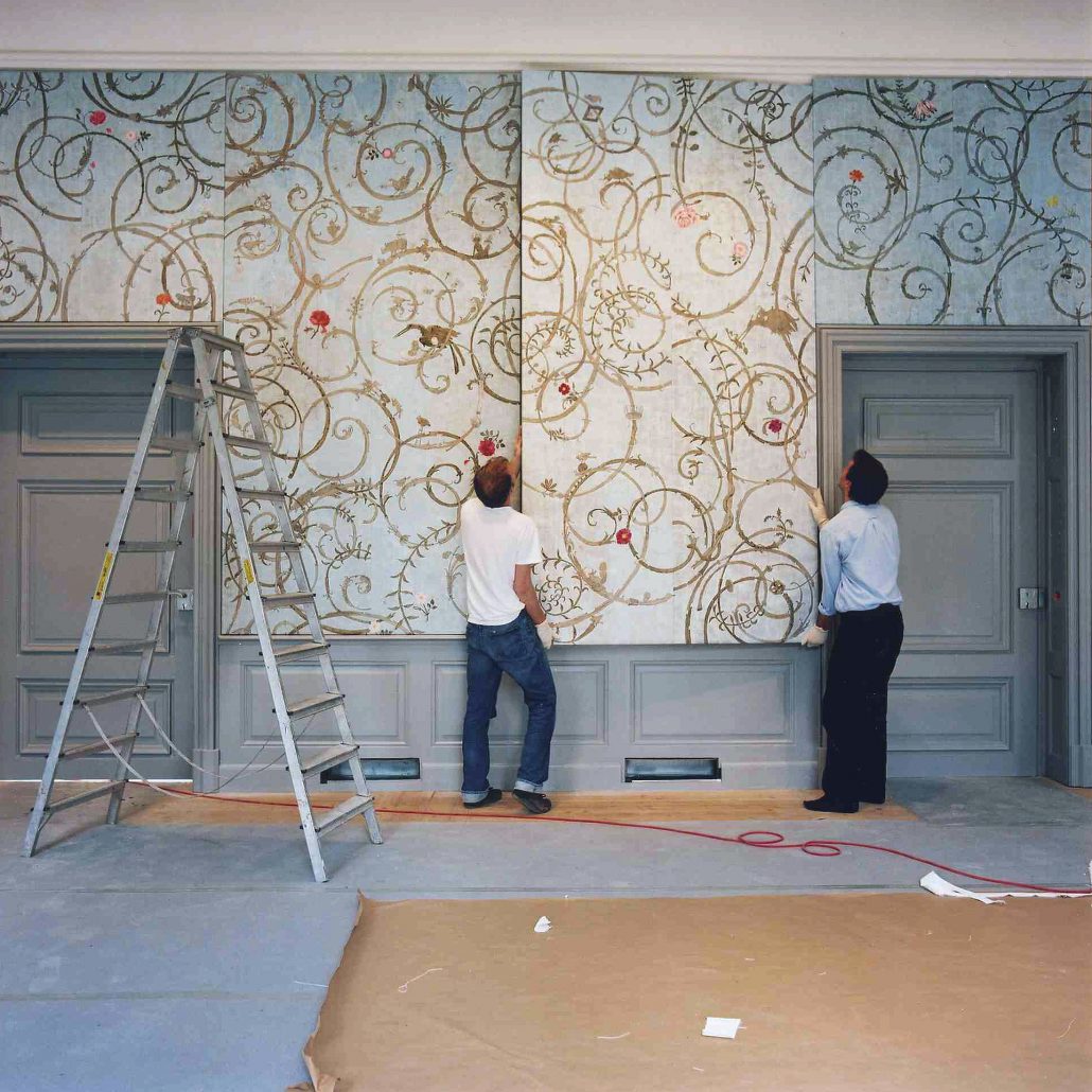 Wouter Dolk Installing , Banqueting Hall, Castle Benrath